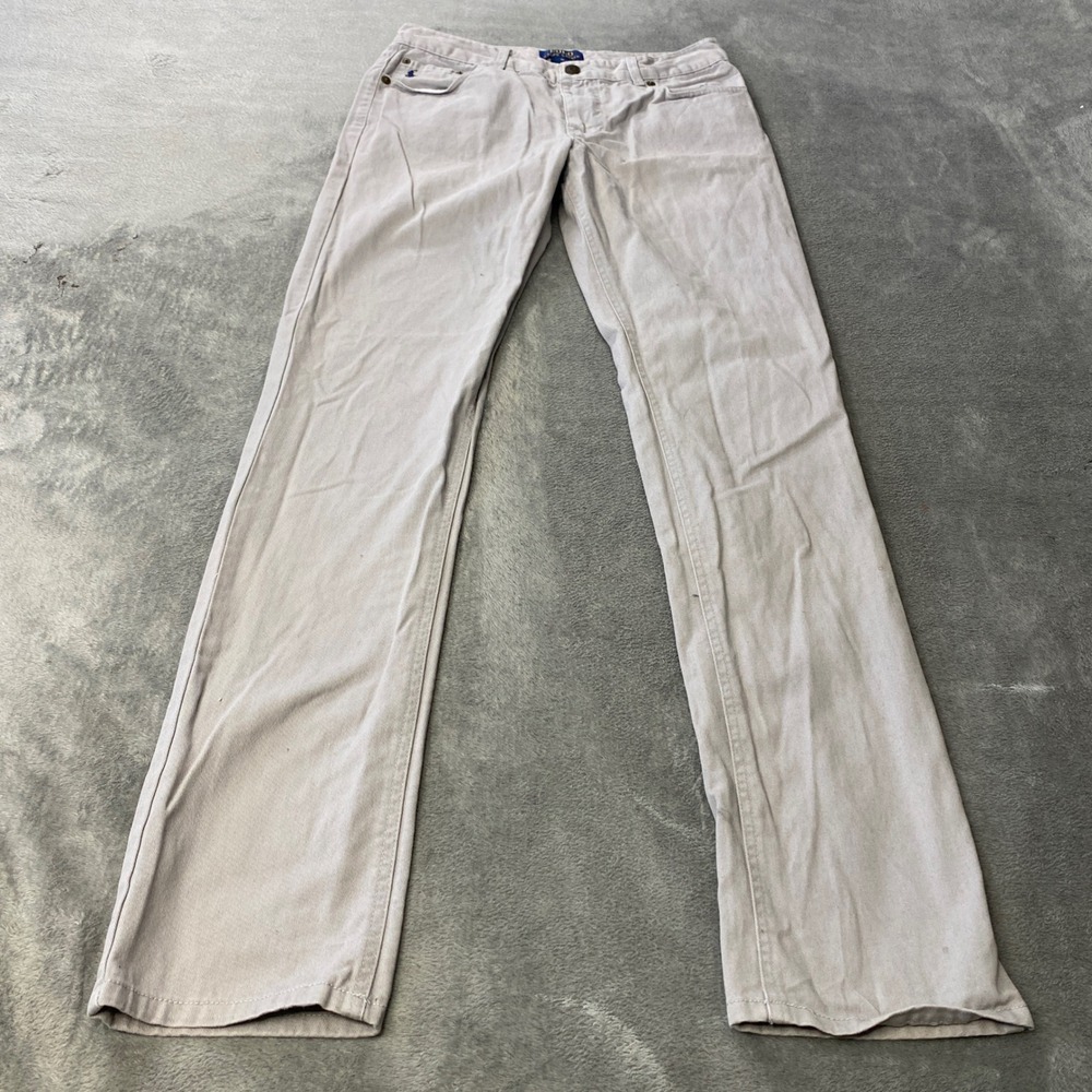 Polo Ralph Lauren Pants Girls 16 Tan Straight Leg Twill Chino Pony Logo 32x31